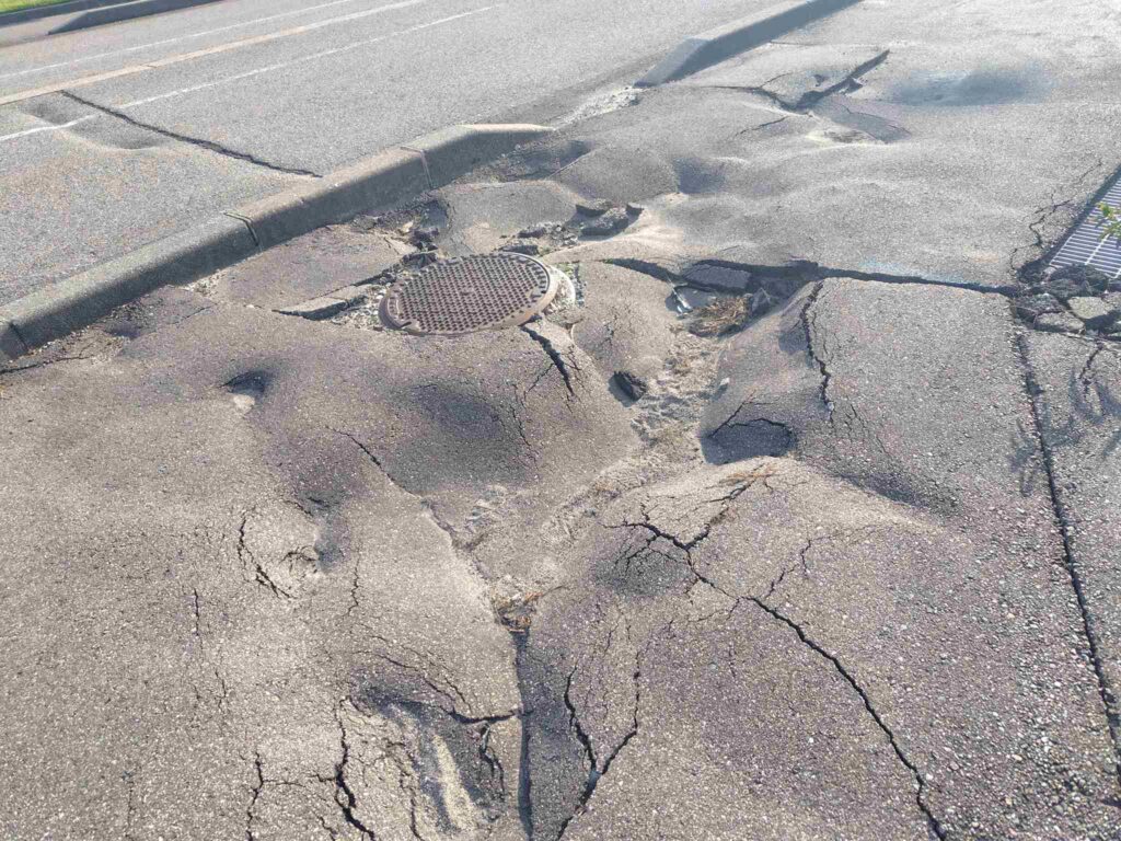 道の駅周辺の歩道