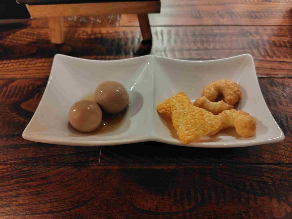 NAMACHAんBrewingお通し