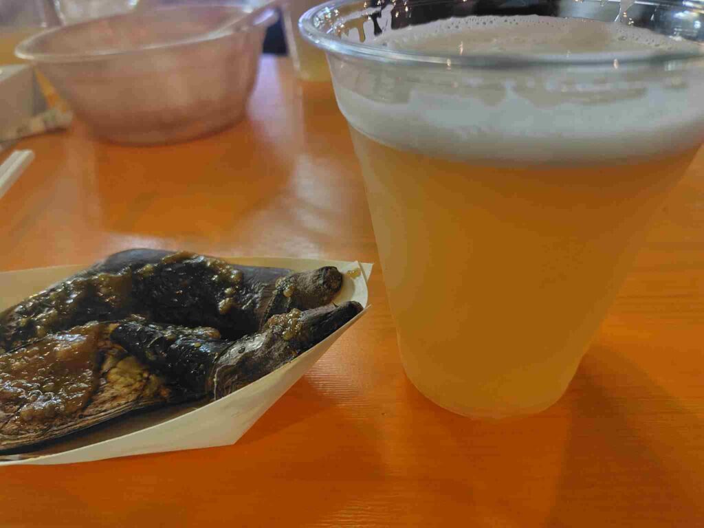 信州須坂フルーツエール_完熟シャインマスカットと焼きナス
