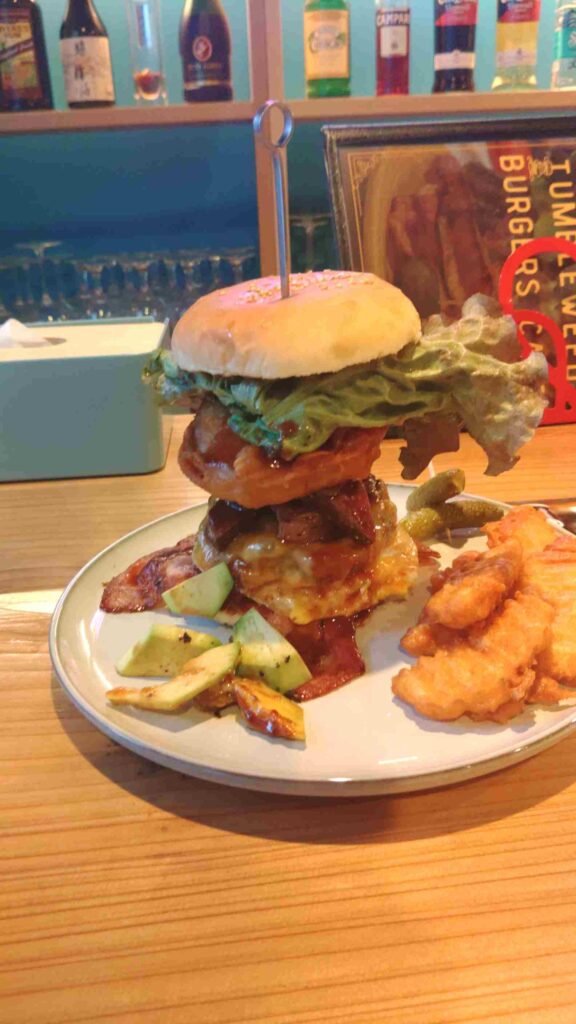 鳴子温泉バーガー屋ハンバーガー