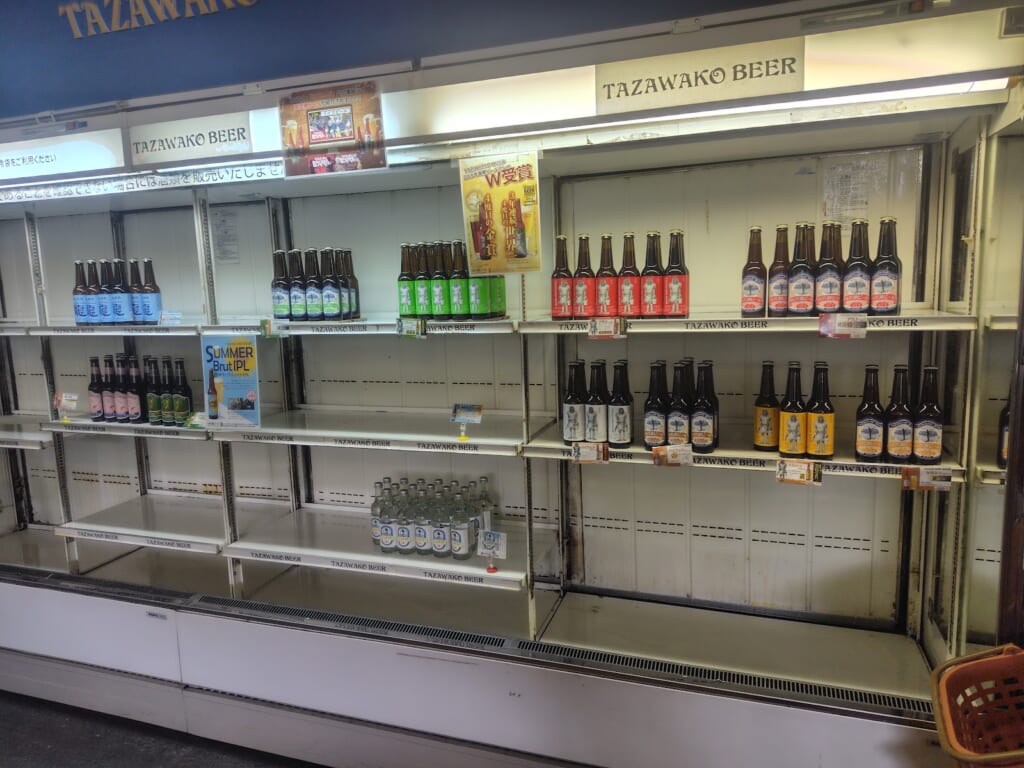 田沢湖ビール_冷蔵庫1