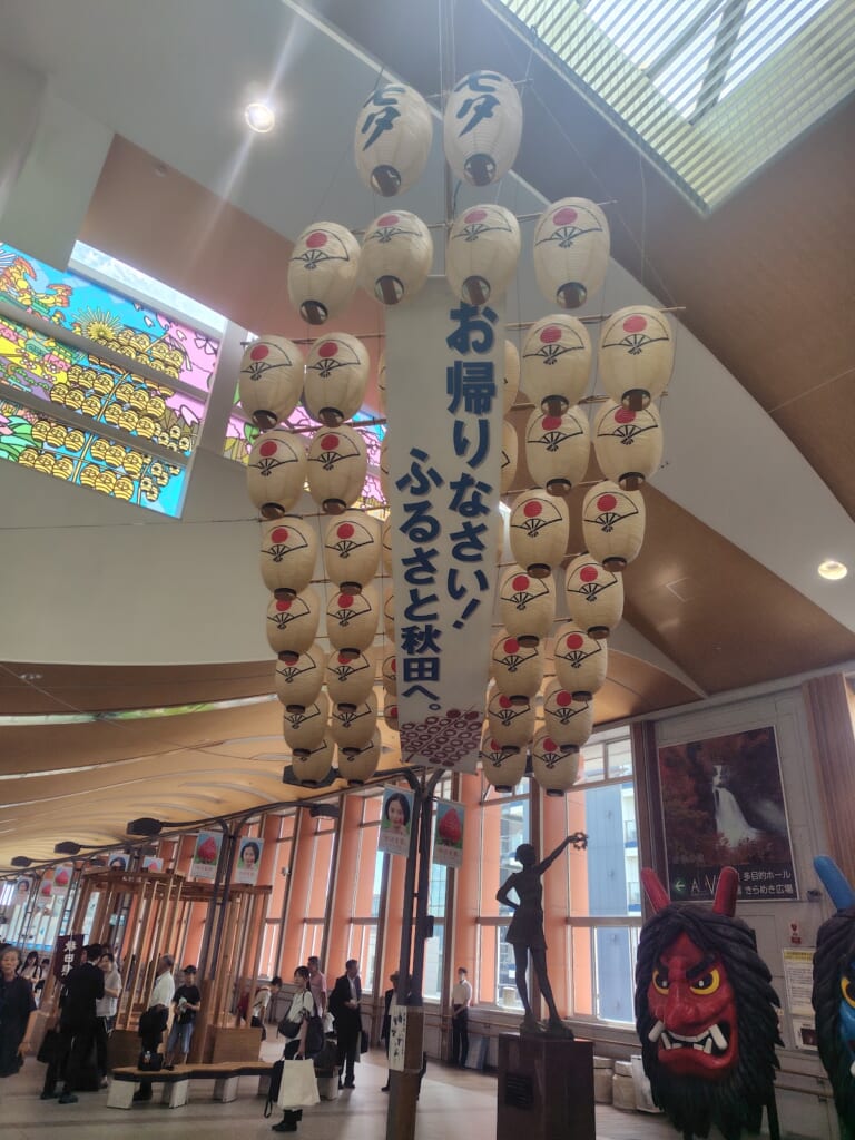 秋田駅2026年8月竿燈